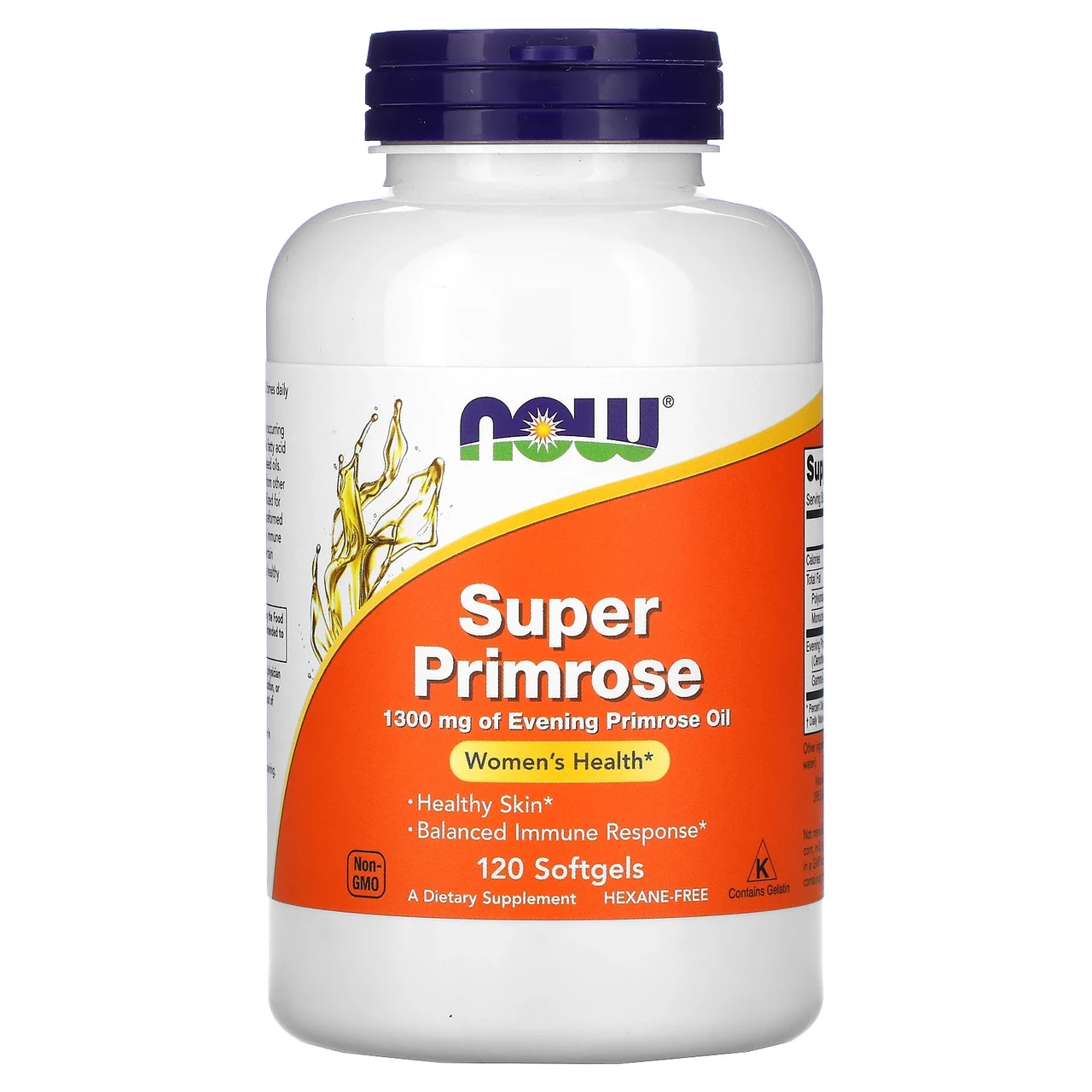 Масло вечерней примулы 1300 мг Now Foods Super Primrose для женского здоровья 120 капс. (1425270015)