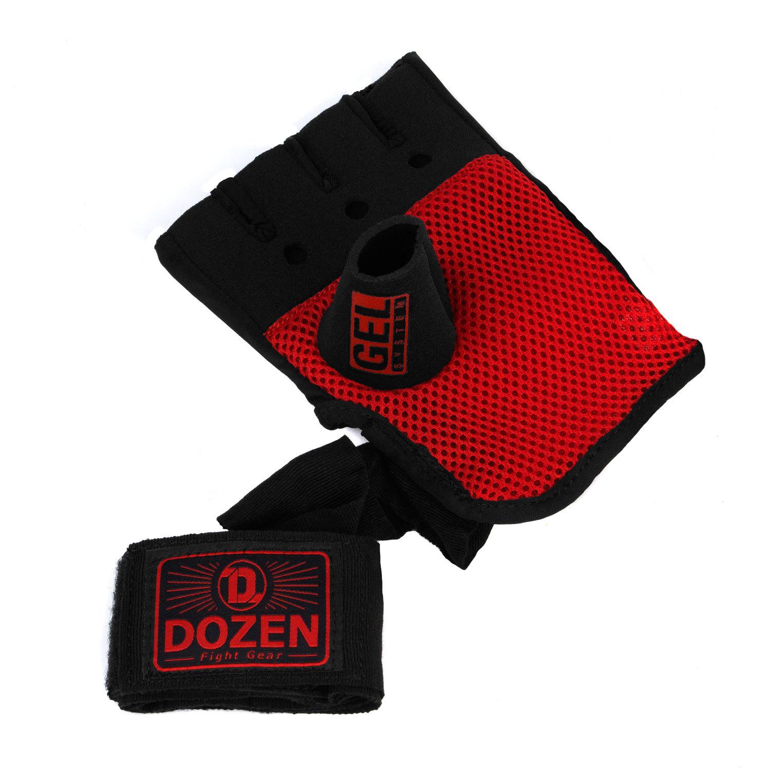 Бинты-перчатки Dozen Pro Gel Air Inner Speed Wraps L/XL Черно-красный - фото 2 Бинты-перчатки Dozen Pro Gel Air Inner Speed Wraps L/XL Черно-красный - фото 2