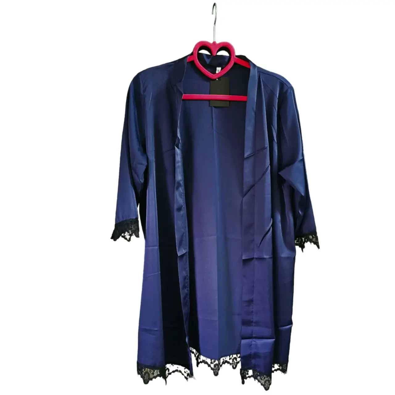 Халат женский шелковый M Синий (2000284390) - фото 9 Халат женский шелковый M Синий (2000284390) - фото 9