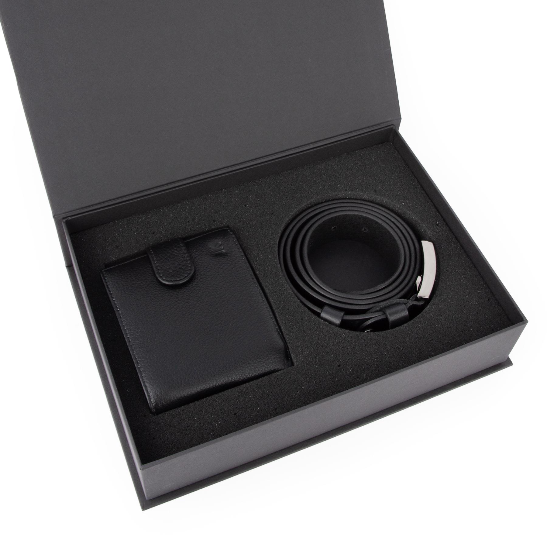 Подарочный набор мужской Handycover 2516 портмоне и ремень в коробке Черный (2773086209) - фото 2 Подарочный набор мужской Handycover 2516 портмоне и ремень в коробке Черный (2773086209) - фото 2