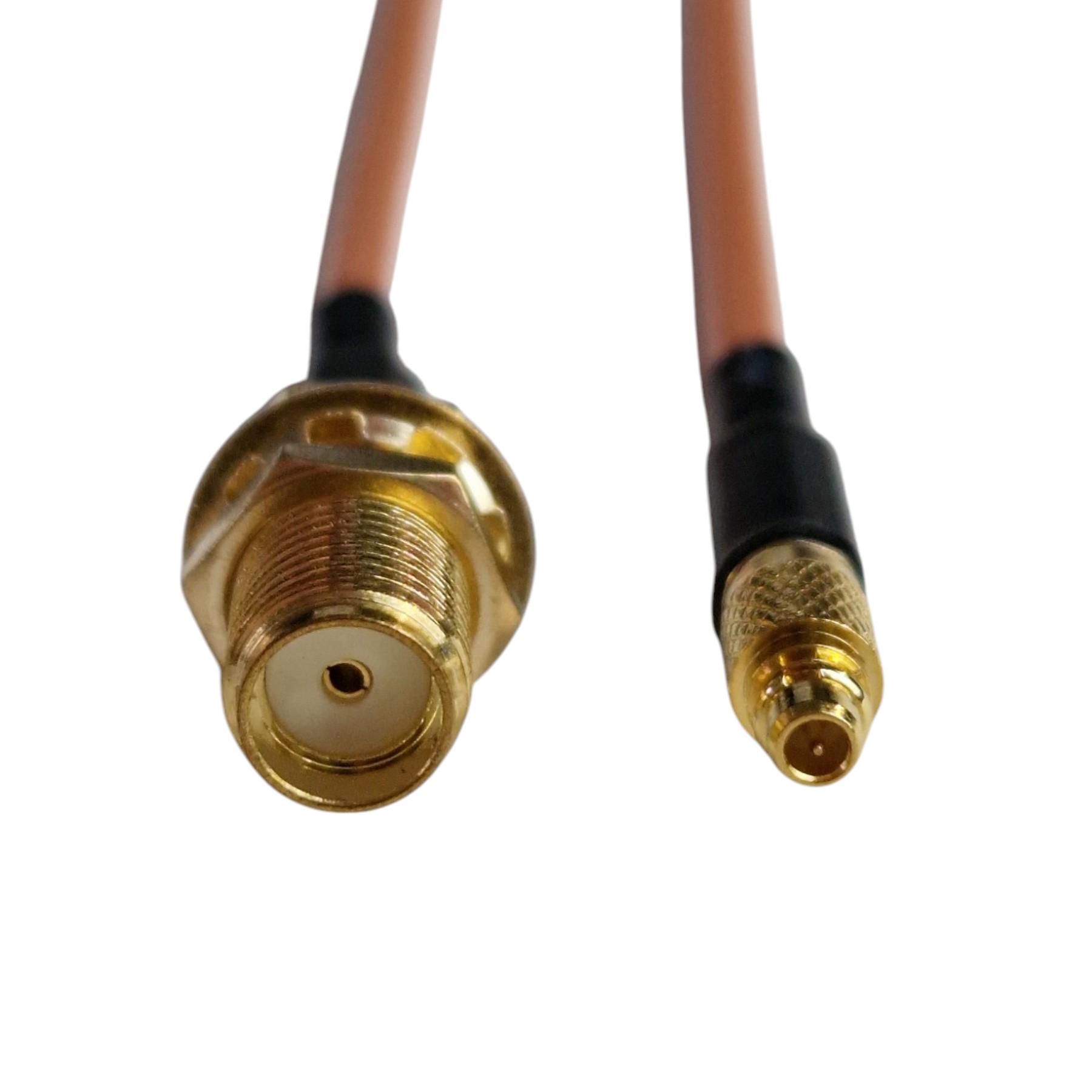Антенный кабель RG316 переходник MMCX прямой в SMA Female RG1316 10 см (549010)