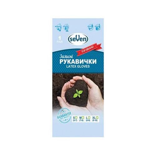 Рукавички латексні SeVen господарські XL (69280)