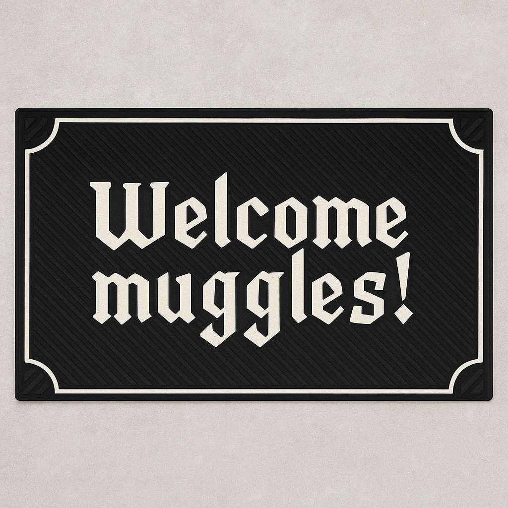 Килимок придверний Presentville з принтом Welcome muggles (KOV 20S045)