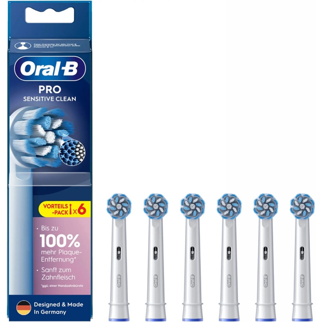 Насадки для электрической зубной щетки Oral-B Pro Sensitive Clean 6 шт. Насадки для электрической зубной щетки Oral-B Pro Sensitive Clean 6 шт.