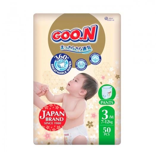 Трусики-підгузки Goo.N Premium Soft M 7-12 кг 50 шт. (F1010101-156-ks)