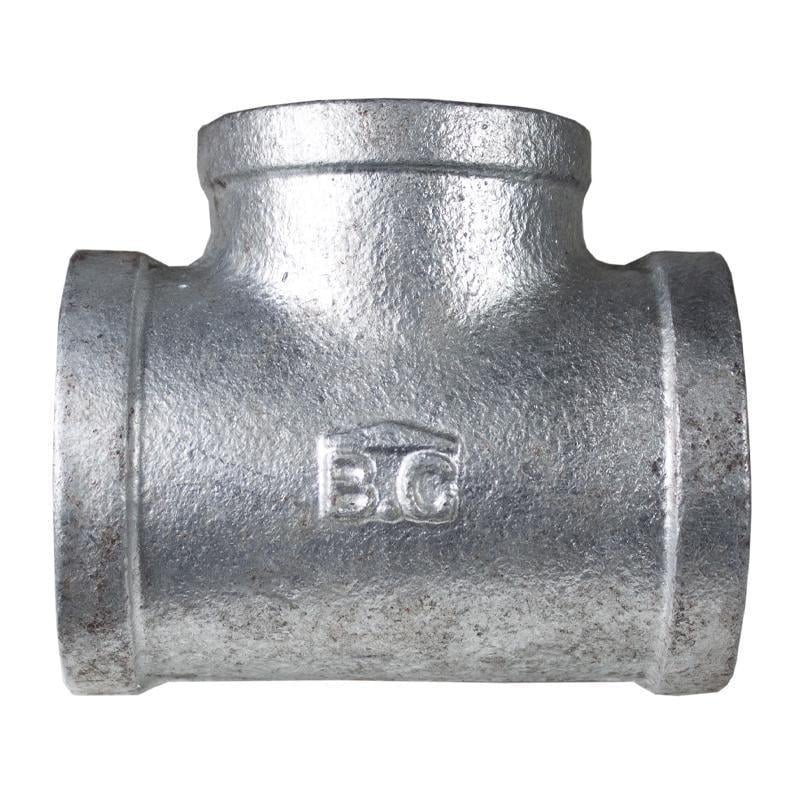 Тройник редукционный В.С чугунный оцинкованный BBB 1 1/2"х1" (TU-21648)