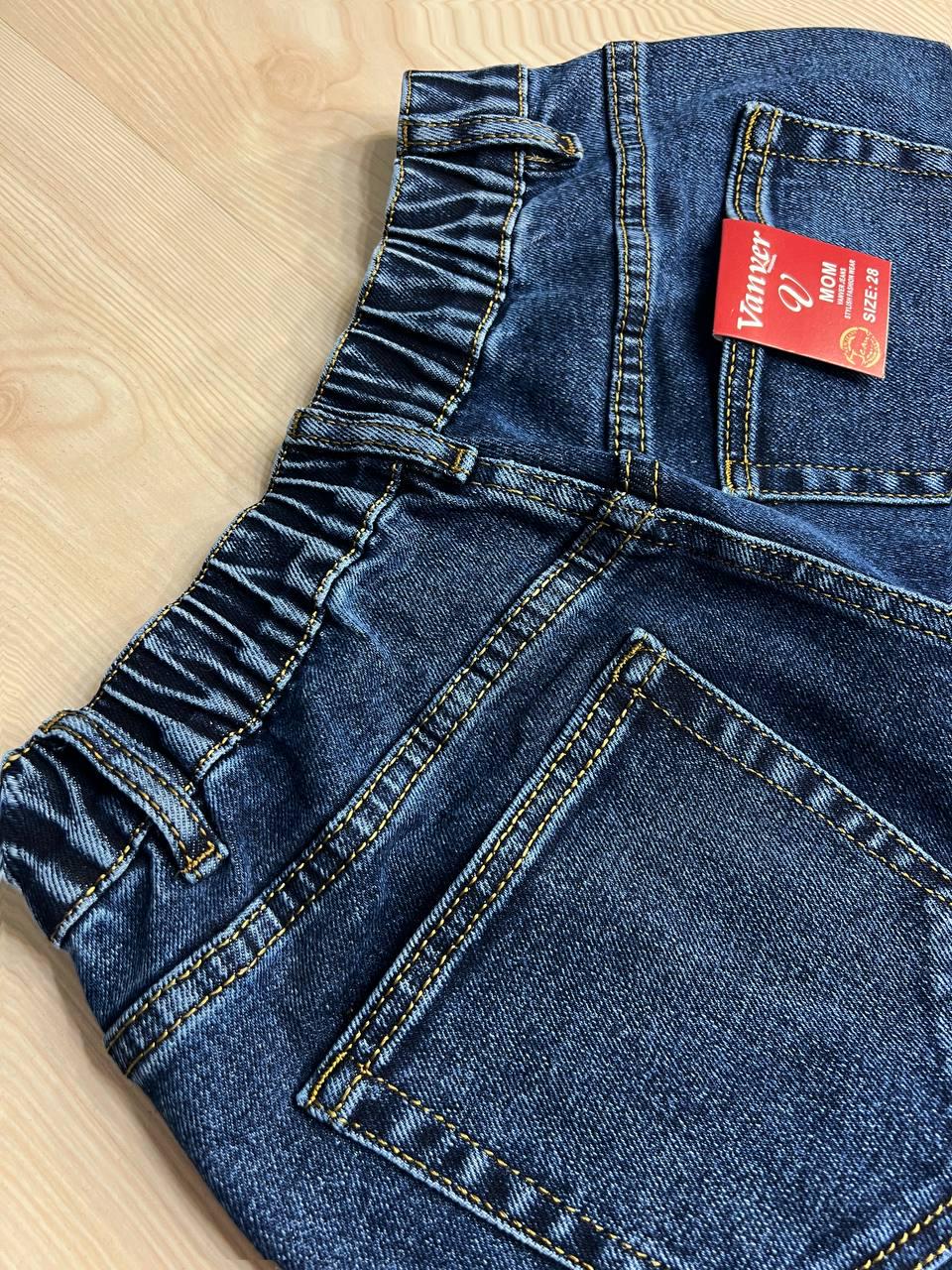 Джинси жіночі Vanver 8260 MOM з резинкою на талії і ременем р. 32 87 см 120 см Синій - фото 2 Джинси жіночі Vanver 8260 MOM з резинкою на талії і ременем р. 32 87 см 120 см Синій - фото 2