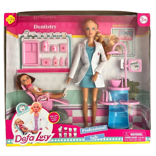 Лялька шарнірна Defa Лікар з пацієнткою (8408)
