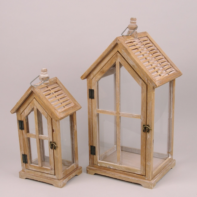 Комплект дерев'яних ліхтарів 23B0508-A/2 2 шт. (36852)