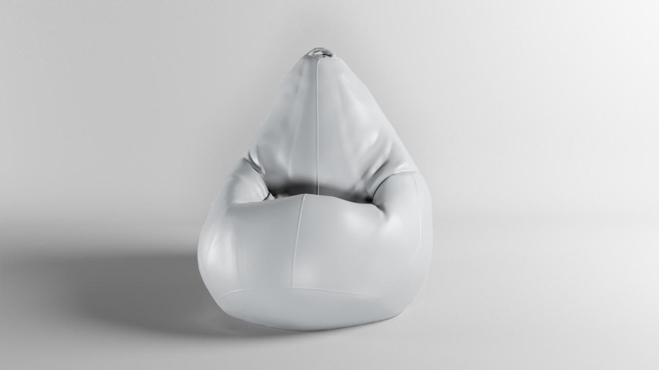 Бескаркасное кресло-мешок SkyPuff MEGA Груша Экокожа Zeus Delux XXXL 160х120 см Cloude (160180)