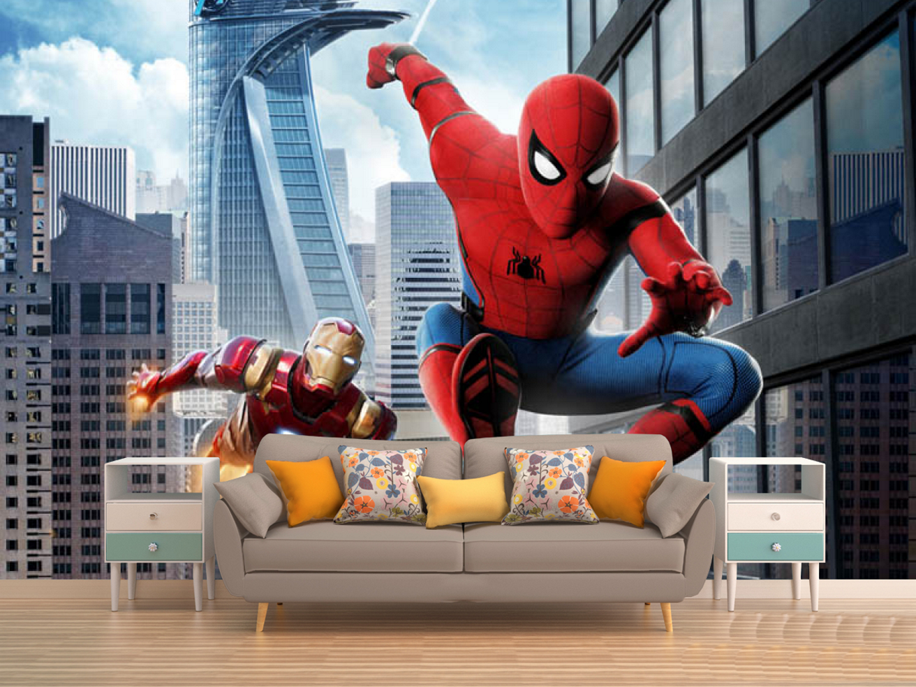 Фотошпалери Людина павук Різнокольоровий (00000071)