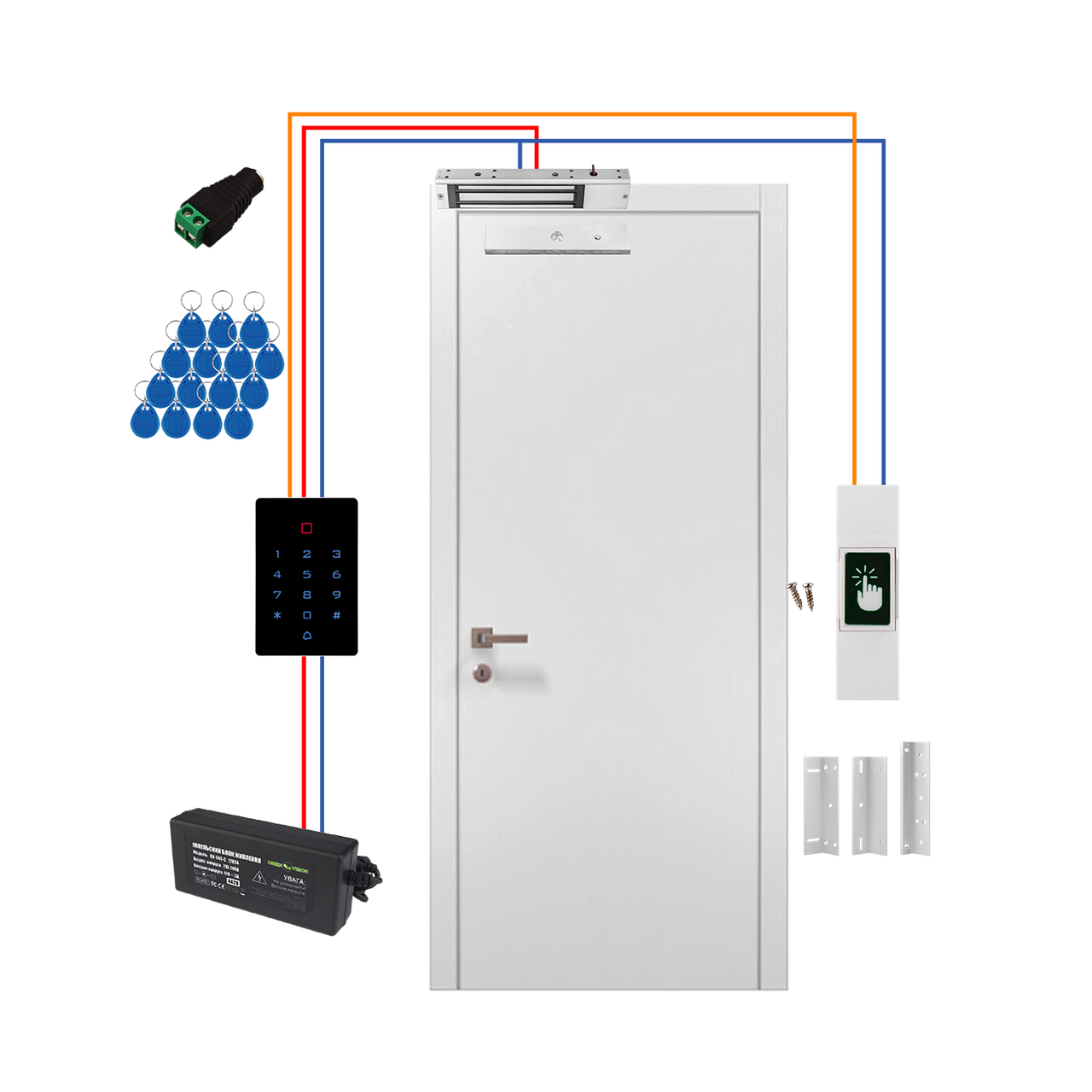 Комплект СКУД GV-502 с сенсорной панелью и магнитным замком 180 кг (2479154694) Комплект СКУД GV-502 с сенсорной панелью и магнитным замком 180 кг (2479154694)