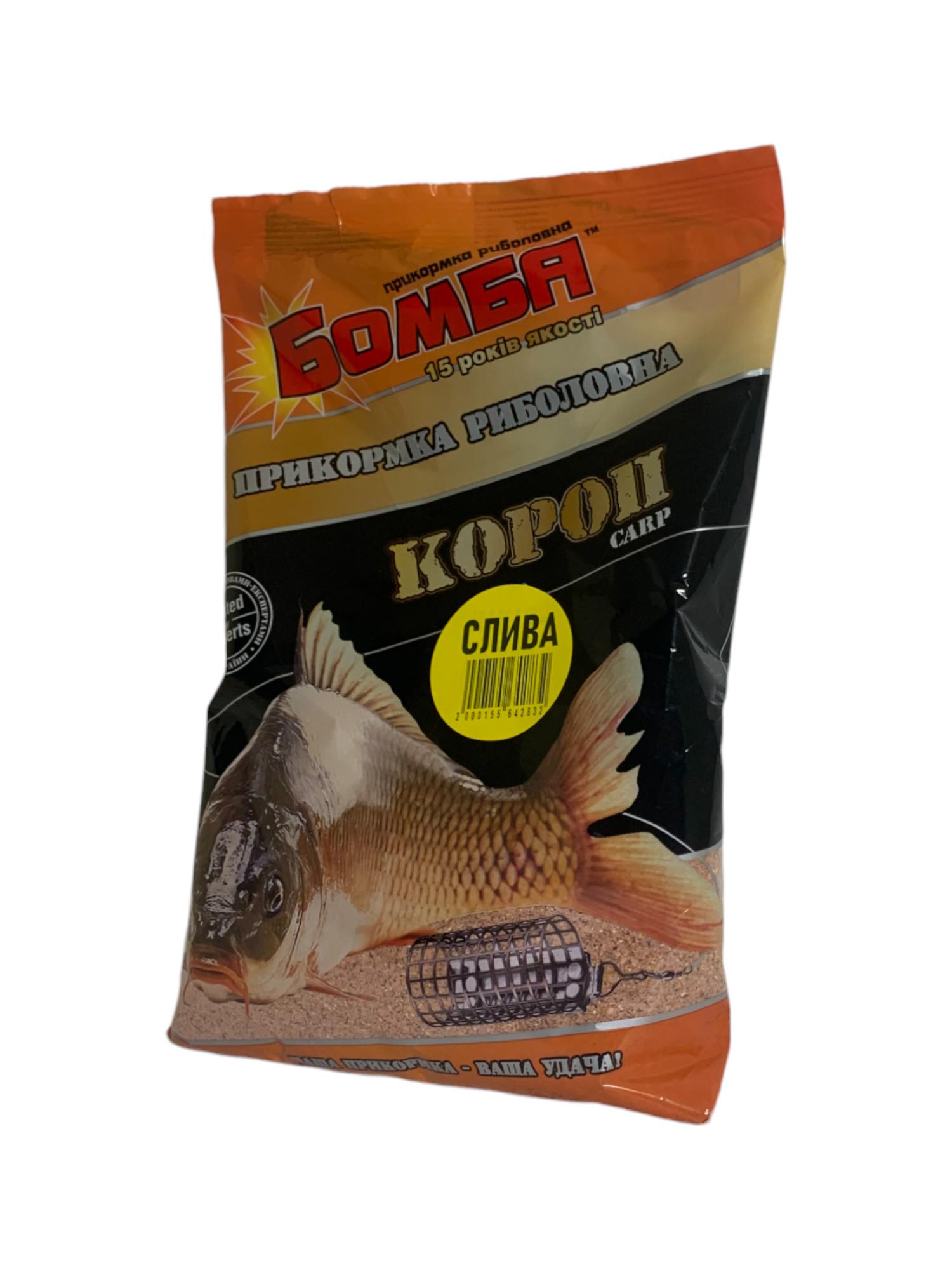 Прикормка для риболовлі Бомба Короп Слива 900 г (2000155642832) - фото 3