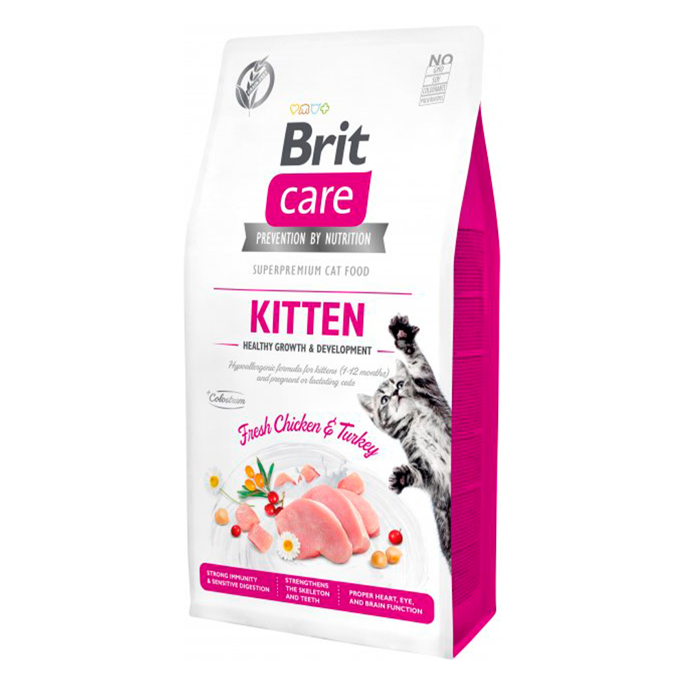 Сухой корм для котов Brit Care Cat GF Kitten Growth & Development - 2 кг