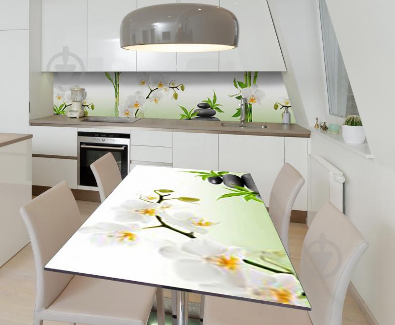 Наклейка 3Д виниловая на стол Zatarga «Ароматы в саду орхидей» 600х1200 мм (Z182194st)