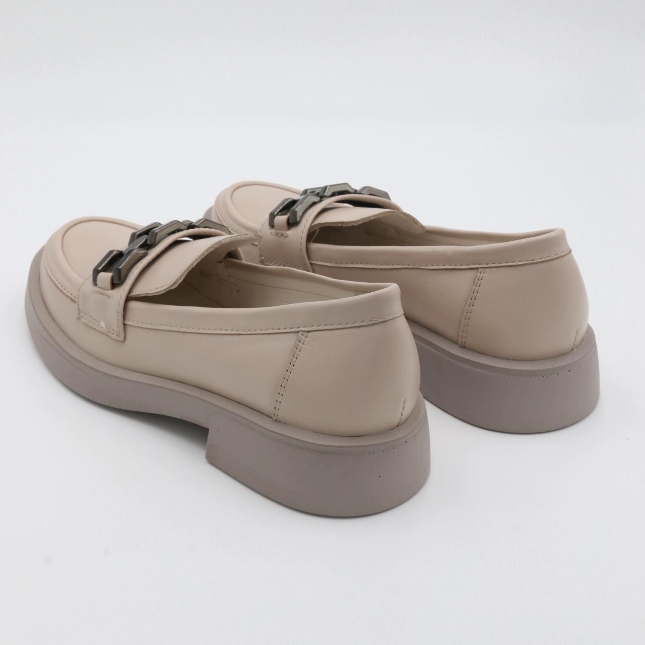 Туфли женские Ilona 100/144 лоферы кожаные р. 38 Бежевый (29676002) - фото 3 Туфли женские Ilona 100/144 лоферы кожаные р. 38 Бежевый (29676002) - фото 3