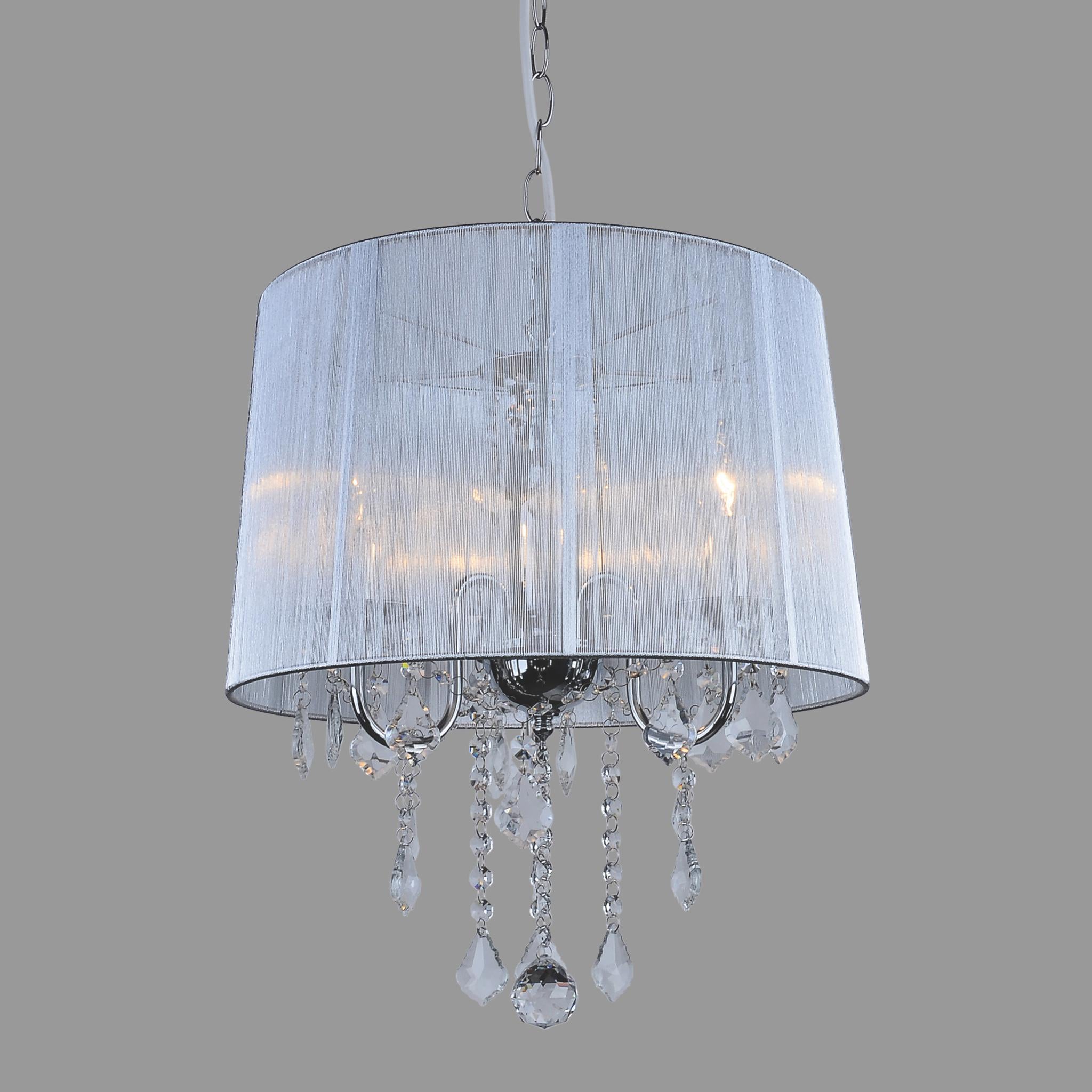 Люстра Classic с серебряным плафоном на 3 лампы Хром