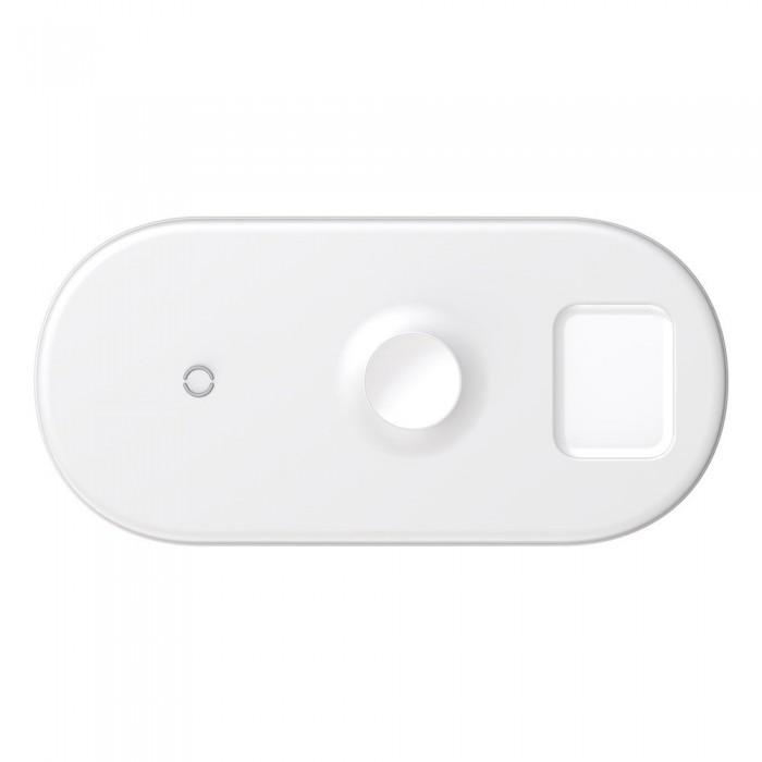 Зарядные устройства для телефонов Baseus Smart 3-в-1 беспроводное для Phone+Watch+Pods Белый (8164)