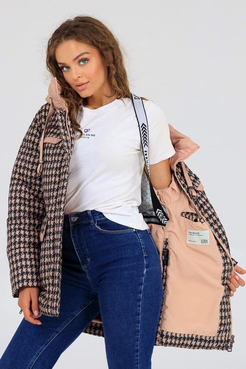 Куртка оверсайз р. 44 Персиковый (828e\44)