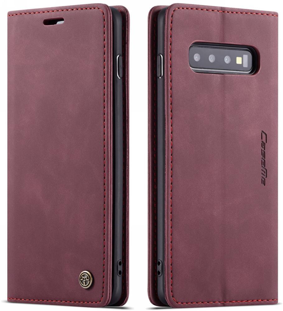 Чехол книжка с магнитом Samsung Galaxy S10 Plus CaseMe Wine (16233-42)