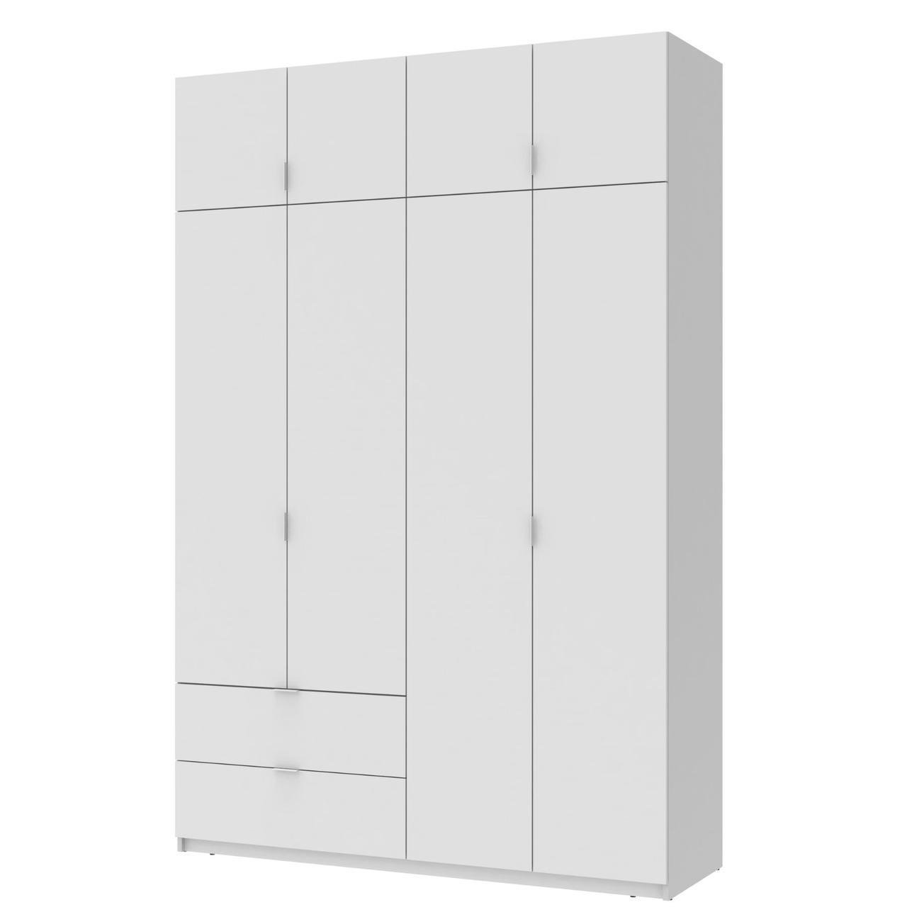 Шкаф распашной с антресолью Doros Лукас 160х50х240 см Белый (DRS-011193)