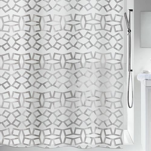 Шторка для ванної кімнати Spirella GRID 10.16131 180х200 см Сірий (35349)