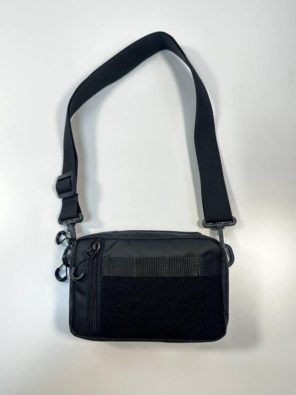 Сумка-бананка з велкро Чорний (31991452) Сумка-бананка з велкро Чорний (31991452)