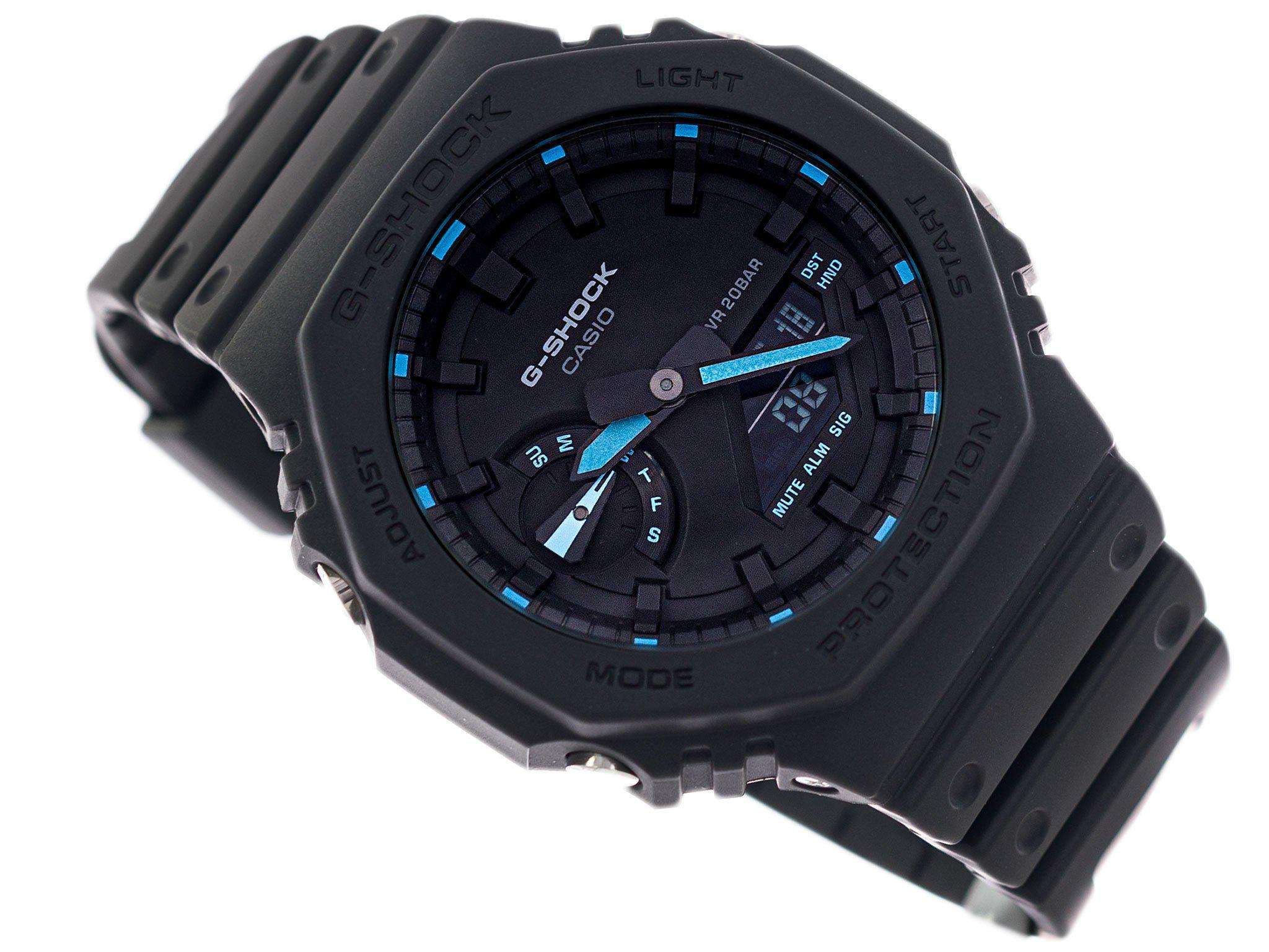 Часы Casio G-SHOCK GA-2100-1A2ER Neon Accent Series (1511) - фото 6