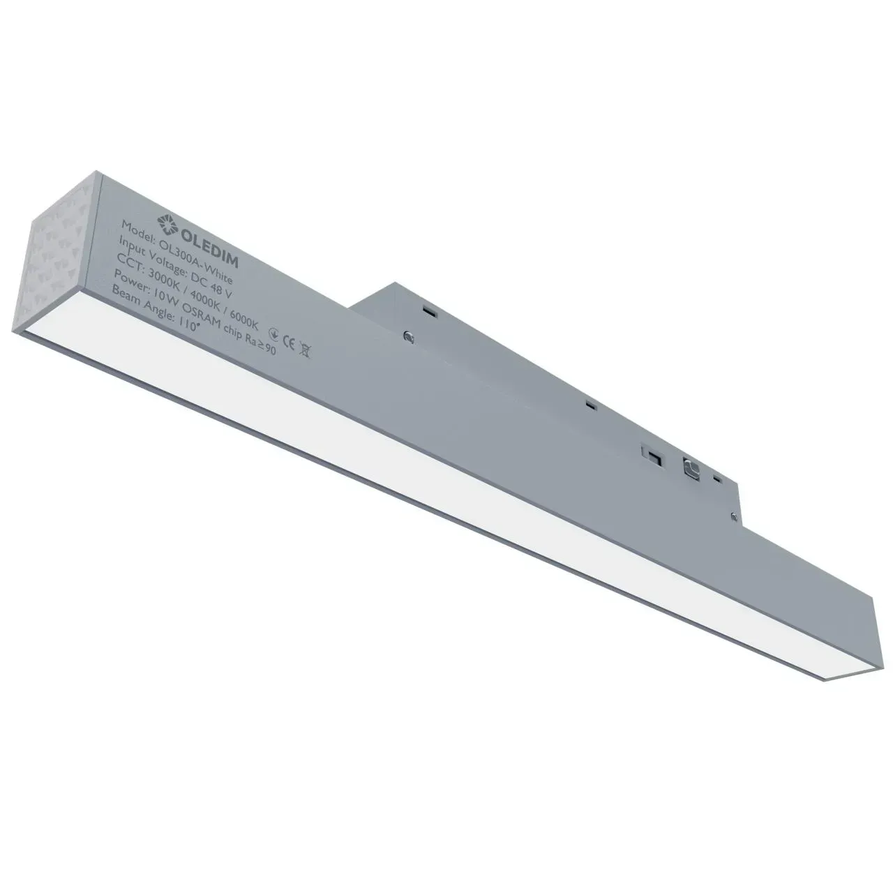 Светильник трековый магнитный OL300A 10W 3CCT 3000/4000/6000K Белый (33028579)
