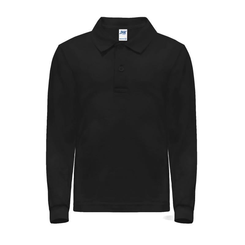 Поло детское JHK KID POLO LS 7/8 Черный (BK) Поло детское JHK KID POLO LS 7/8 Черный (BK)