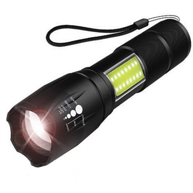 Фонарь BL-T6-29 COB zoom microUSB 5 режимов (48928)