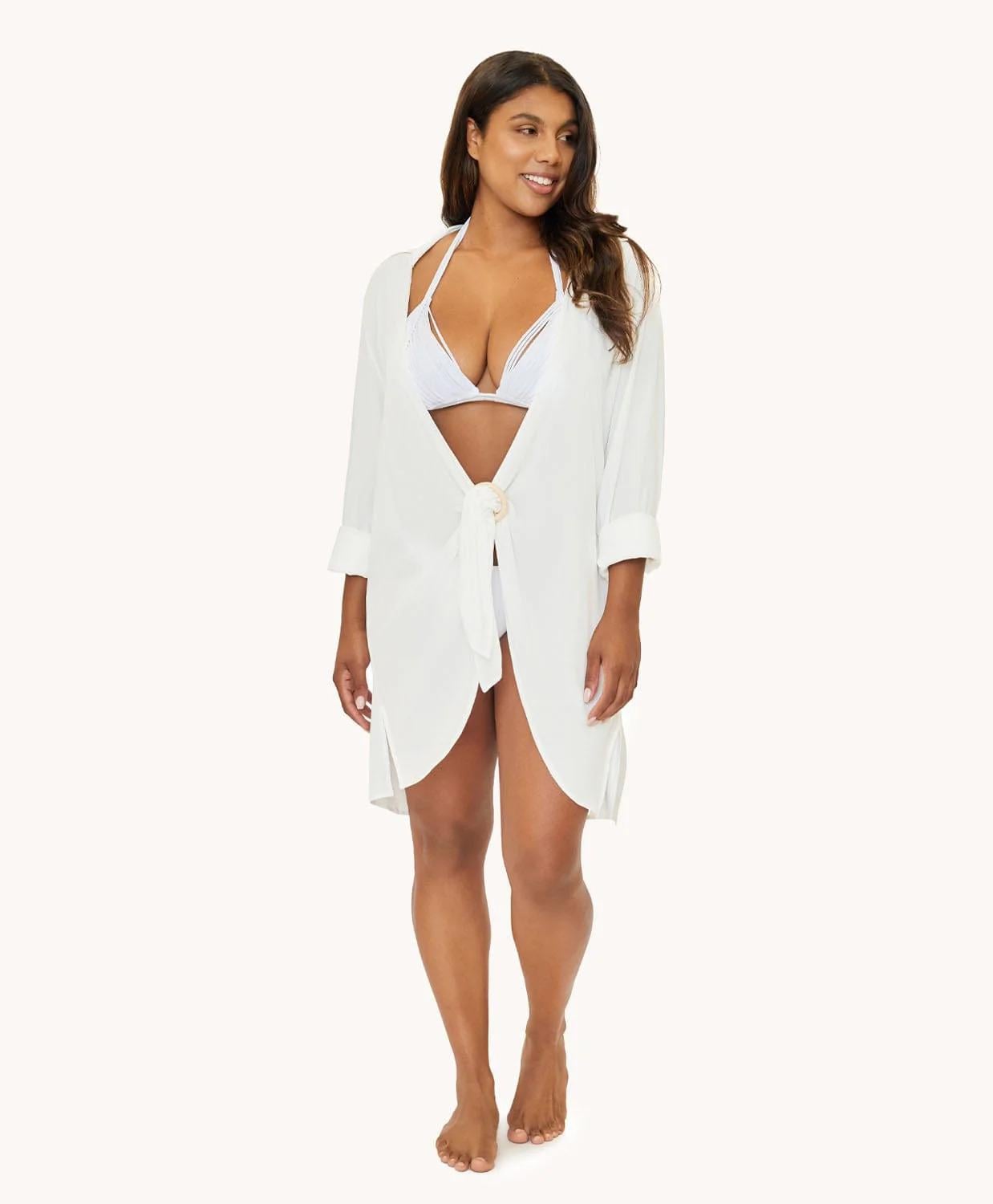 Сорочка пляжна жіноча PQ Swim M/L Білий (WAT-970T)