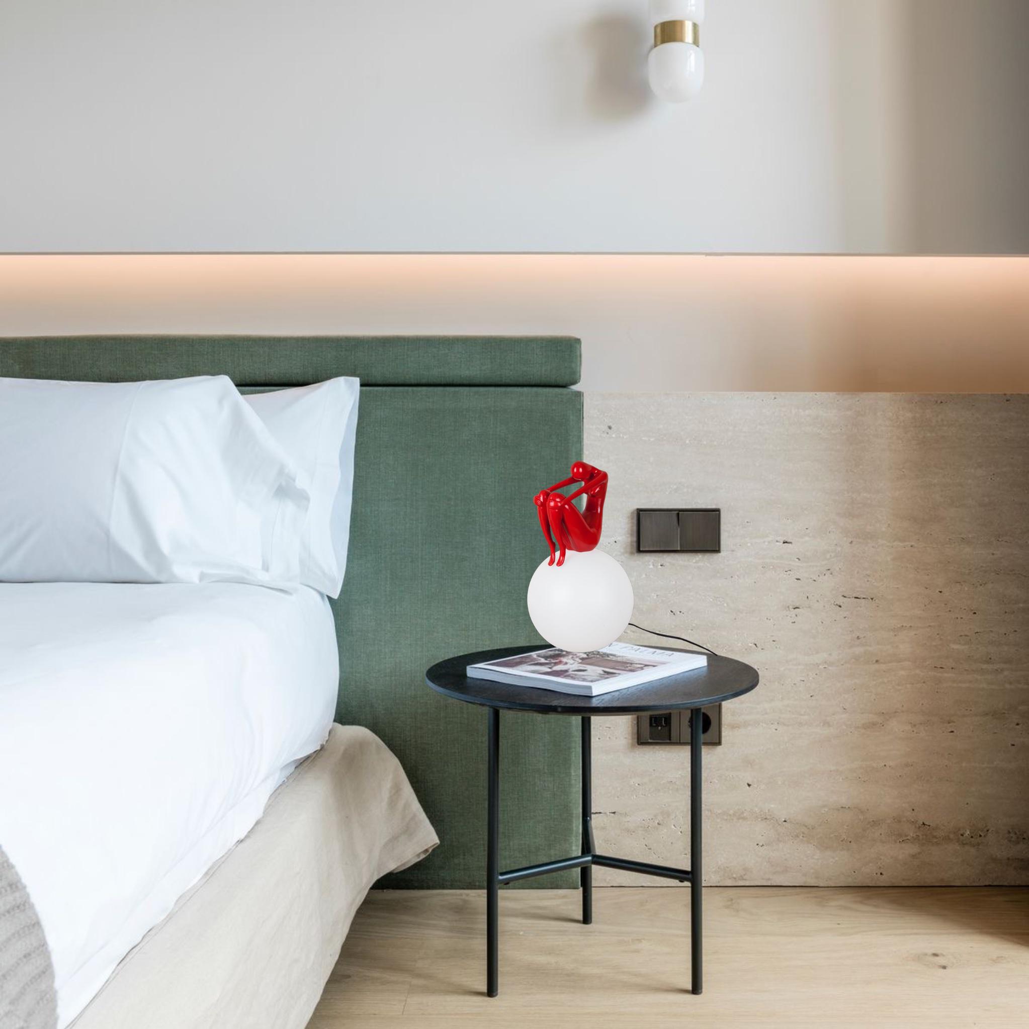 Настільна лампа 999-001 Куля Lady 25 см Red (999-001 RED) - фото 3 Настільна лампа 999-001 Куля Lady 25 см Red (999-001 RED) - фото 3