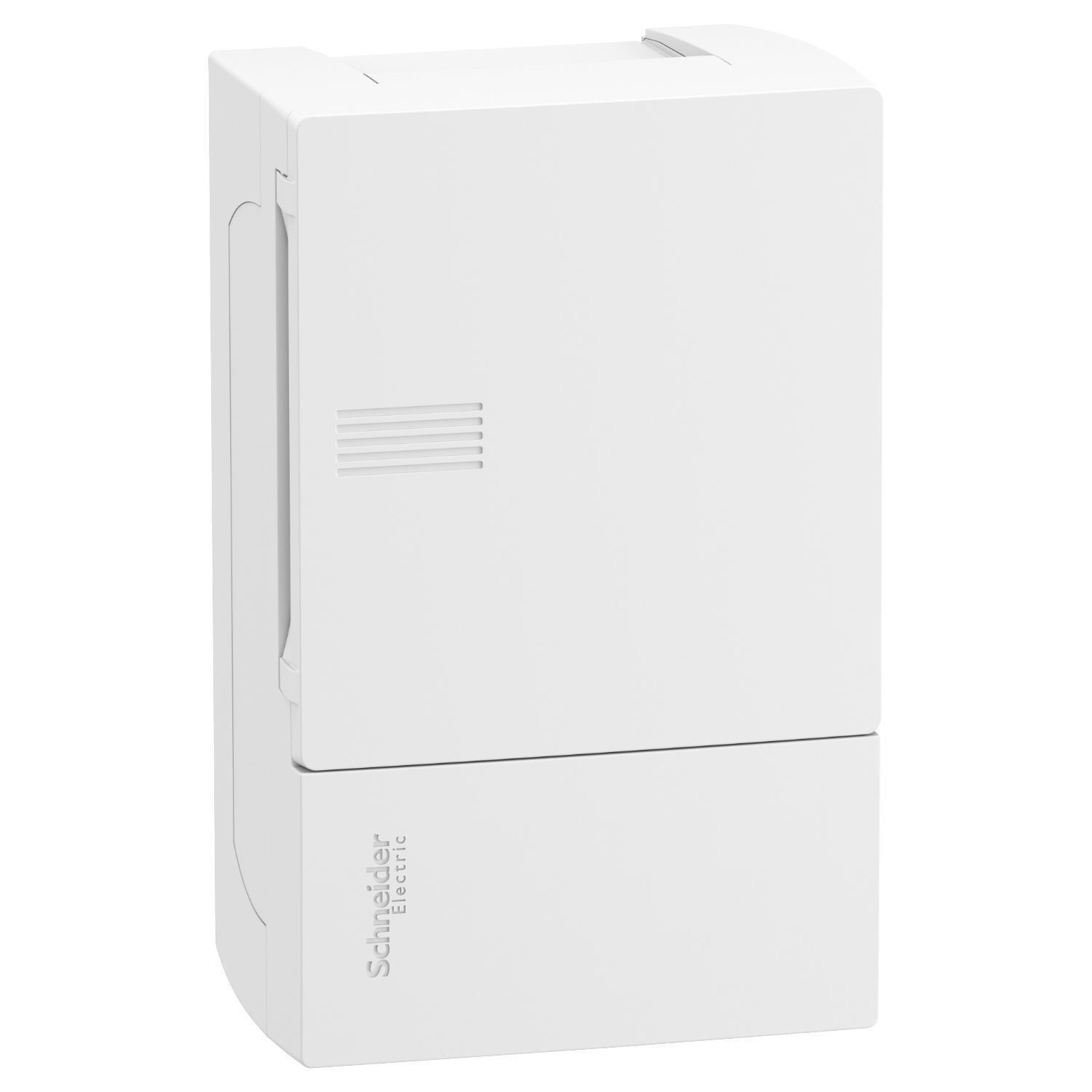 Щит навісний Schneider Electric Resi9 MP 1ряд/4 модуля з дверцятами Білий (MIP12104)