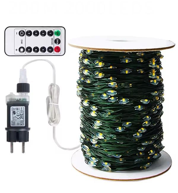 Гирлянда светодиодная Роса 500 LED с пультом 50 м (356430)