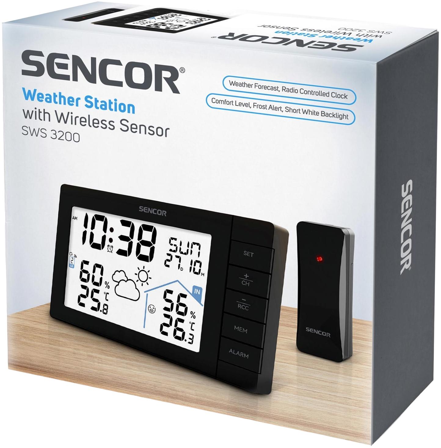 Метеостанція Sencor SWS3200 Чорний (28745553) - фото 7 Метеостанція Sencor SWS3200 Чорний (28745553) - фото 7