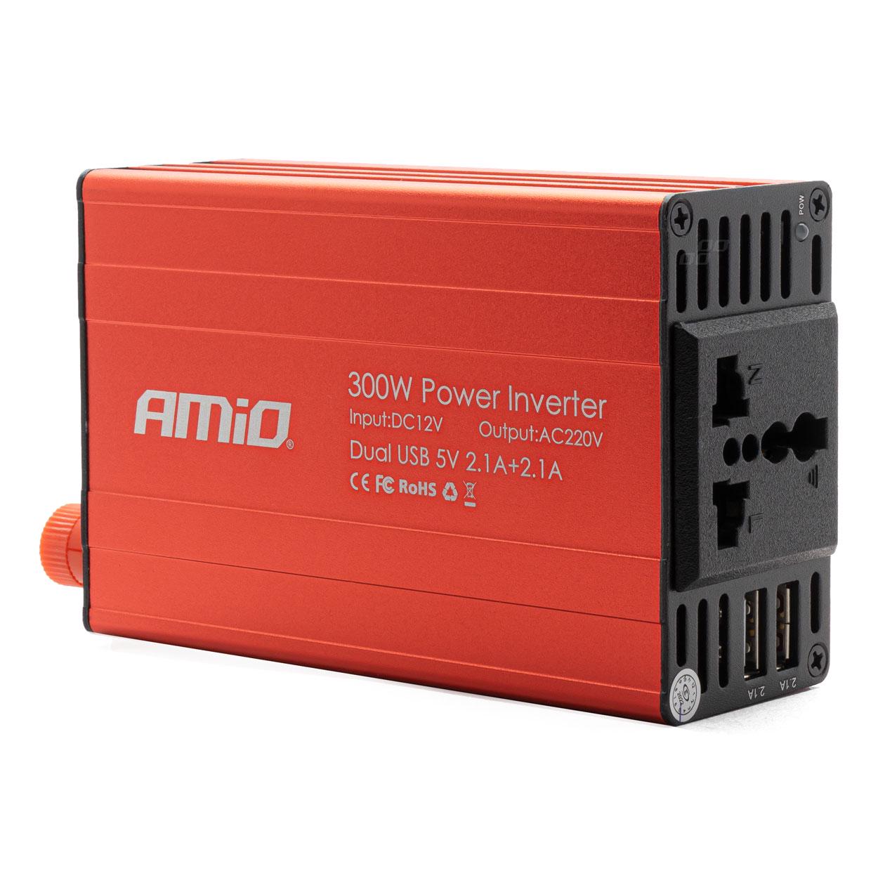 Преобразователь напряжения AMiO DC12V-AC220V 600W (AMIO-600W)