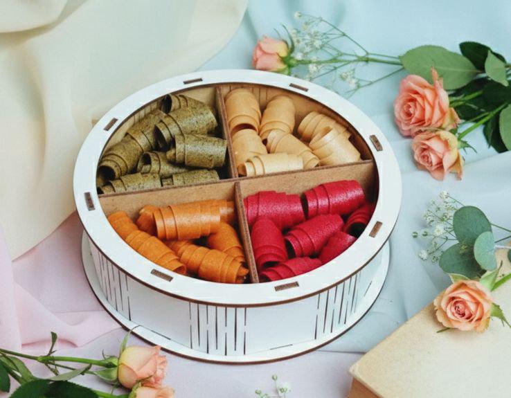 Пастила натуральная без сахара в деревянном боксе (005)