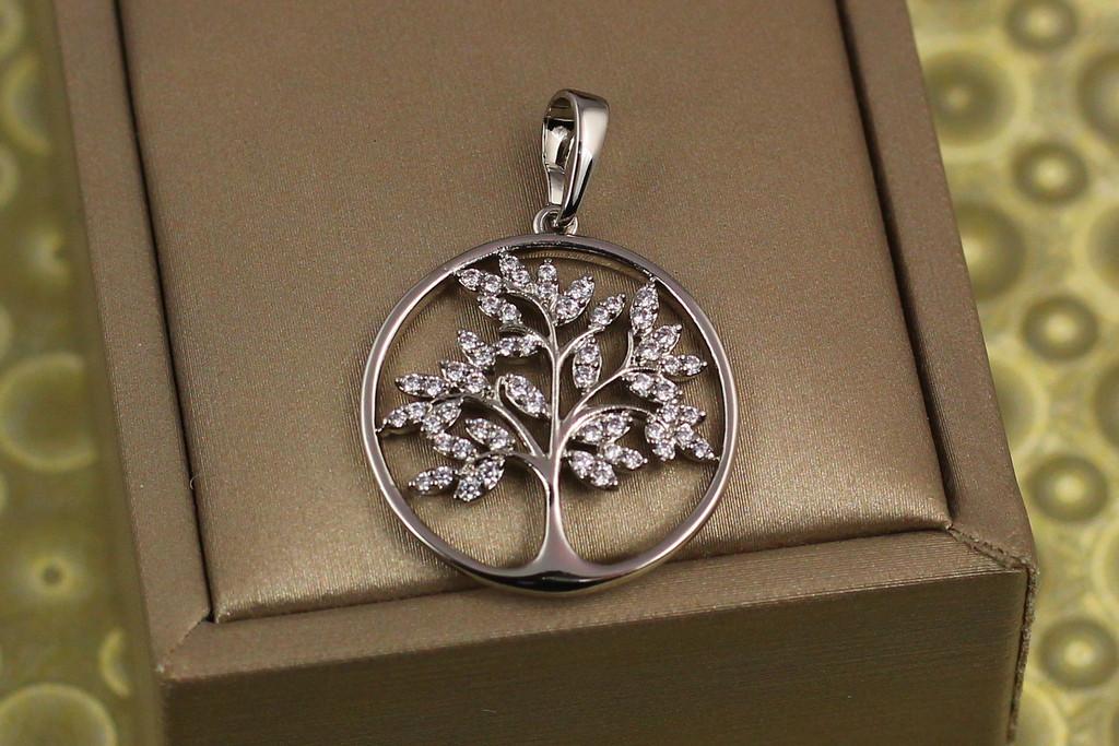 Кулон Xuping Jewelry Цветущее дерево 2,2 см Серебристый (2177168938)
