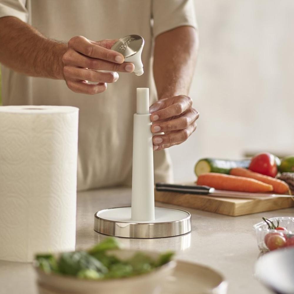 Держатель для бумажных полотенец Joseph Joseph Push&Tear 16х16х28 см (851688) - фото 5 Держатель для бумажных полотенец Joseph Joseph Push&Tear 16х16х28 см (851688) - фото 5