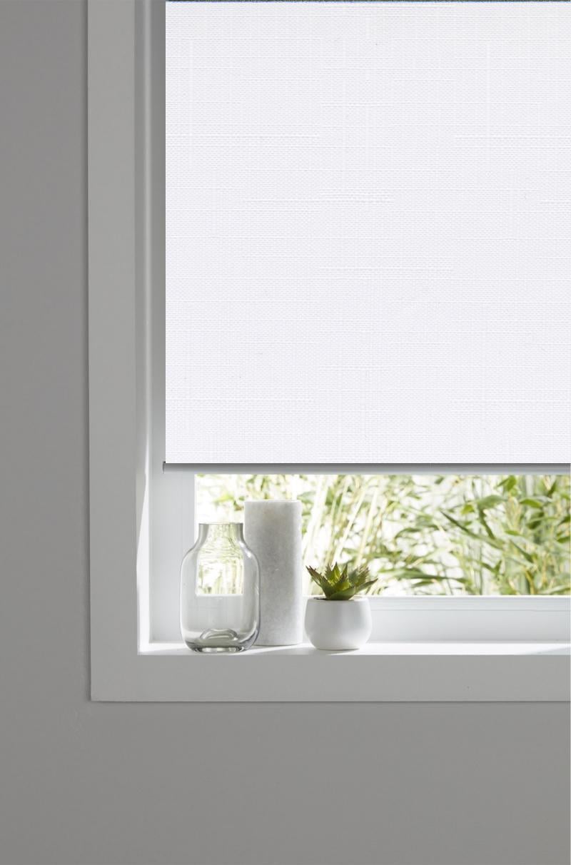 Ролета тканевая NewTex Лён 25х165 см Белый (0800) - фото 3
