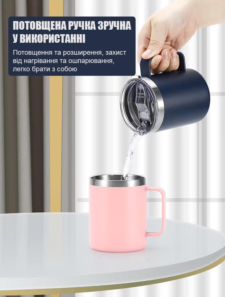 Термокружка вакуумная с крышкой и клапаном Solve 350 мл (KT6002201) - фото 5 Термокружка вакуумная с крышкой и клапаном Solve 350 мл (KT6002201) - фото 5