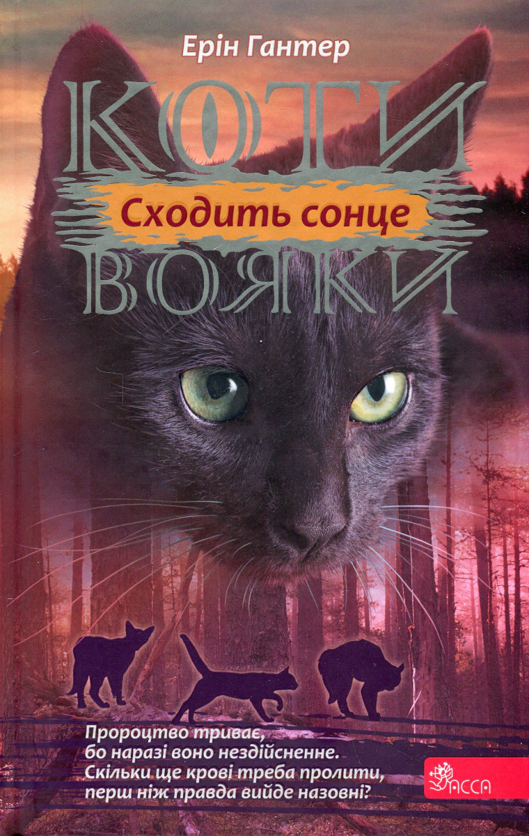 Книга «Коти-вояки. Сила трьох. Книга 6. Сходить сонце» Ерін Гантер 9786178229207