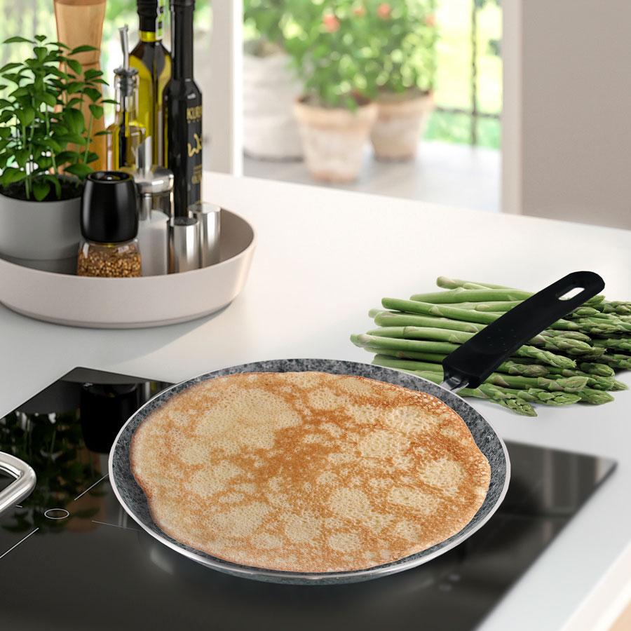 Пательня млинцева антипригарна гранітна з бакелітовою ручкою 24 см (MR-1221-24) - фото 6 Пательня млинцева антипригарна гранітна з бакелітовою ручкою 24 см (MR-1221-24) - фото 6