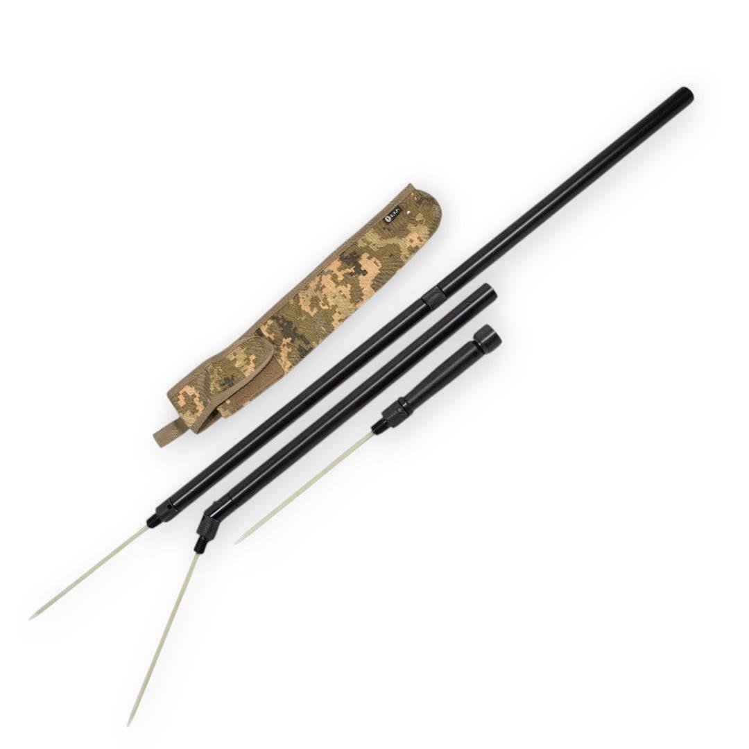 Щуп ростовый под 30° 3 жала диэлектрик/переходник с чехлом (utp457) - фото 1