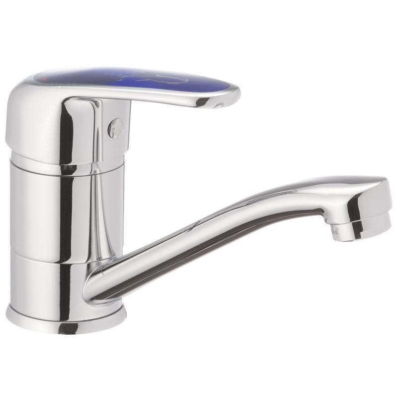 Смеситель для кухни Haiba MAGIC 555 с ручкой 15 см Синий (HB0672)