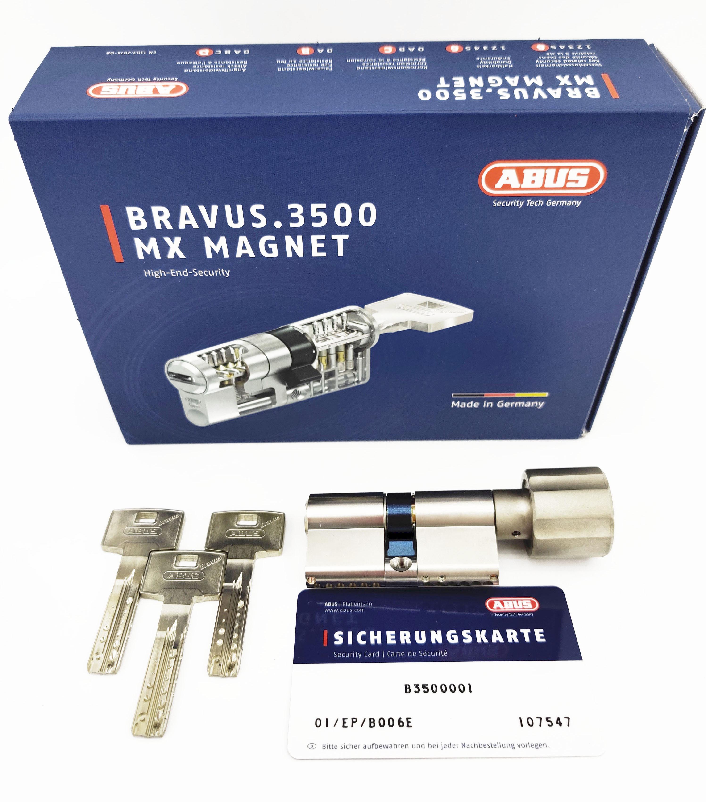 Цилиндр Abus Bravus 3500 MX Magnet 30х30Т 60 мм - фото 3