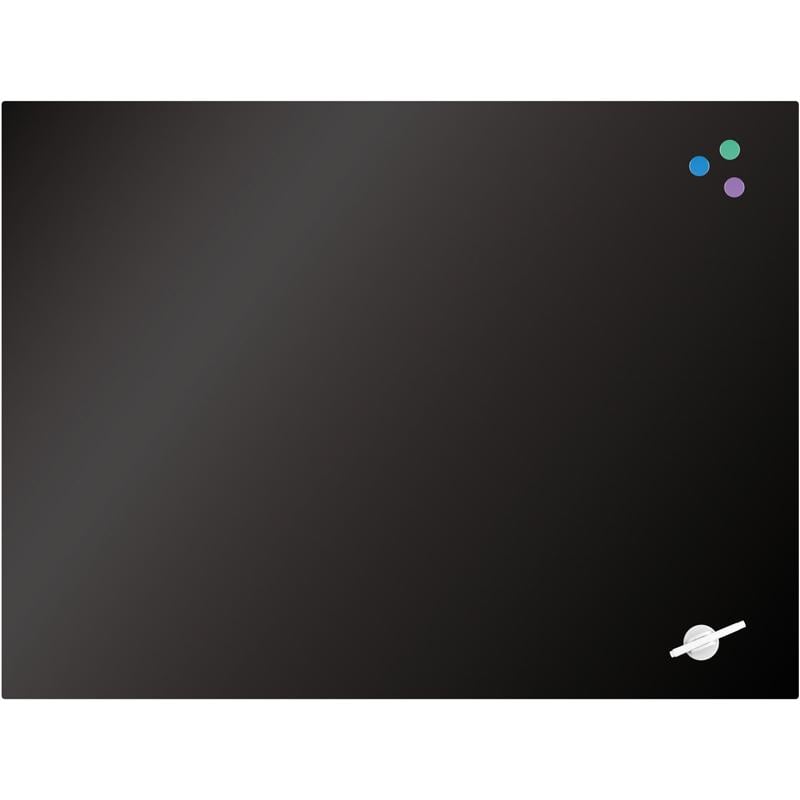 Доска стеклянная магнитно-маркерная Axent 90x120 см Черный (9616-01-А)