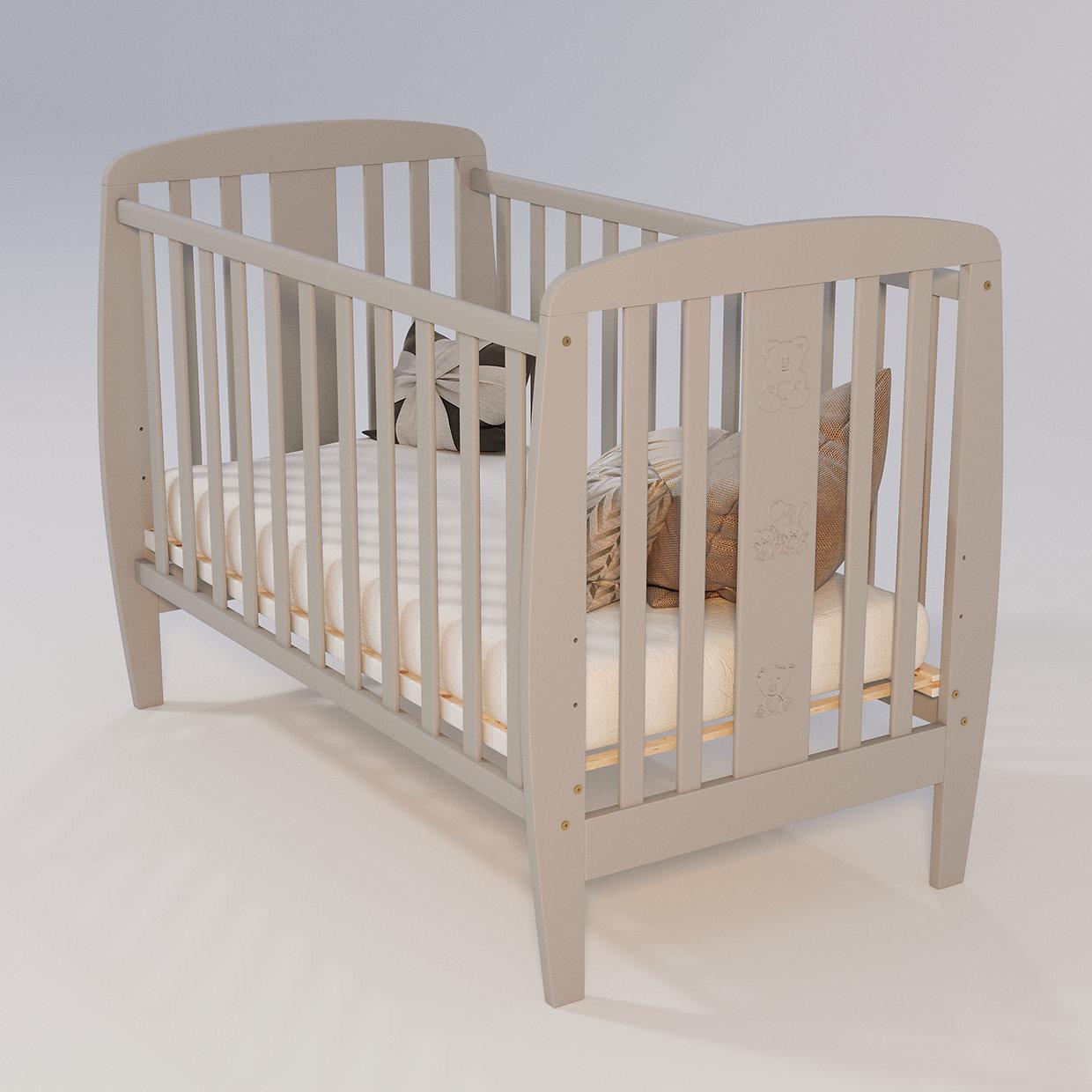 Детская кроватка Дубик-М Друзья Слоновая кость - фото 1 Детская кроватка Дубик-М Друзья Слоновая кость - фото 1