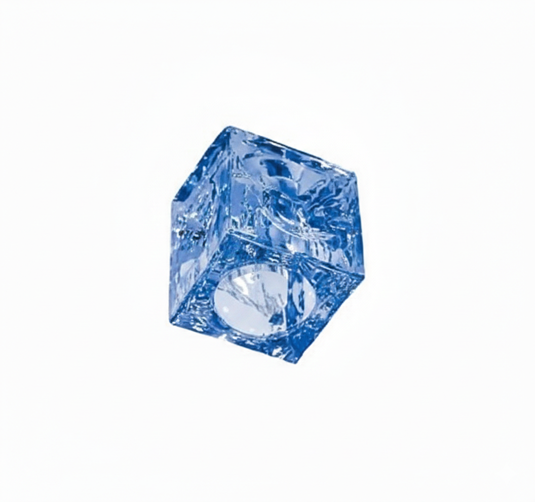 Плафон декоративний скляний CUBE35-BL Блакитний